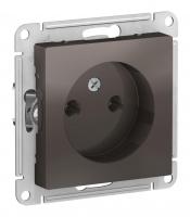 Розетка однопостовая Schneider Electric AtlasDesign без заземленмия мокко
