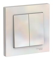 Выключатель 2-кл. Schneider Electric AtlasDesign в сборе жемчуг
