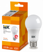 Лампа светодиодная IEK Е27 3000К 15 Вт