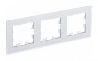 Рамка трехпостовая Schneider Electric Atlas Design Nature матовый белый