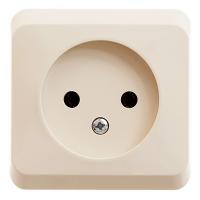 Розетка однопостовая Schneider Electric Этюд без заземления бежевый