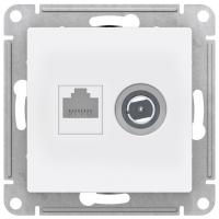 Розетка RJ45 и TV Schneider Electric AtlasDesign белый