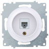 Розетка RJ45 OneKeyElectro Florence белый