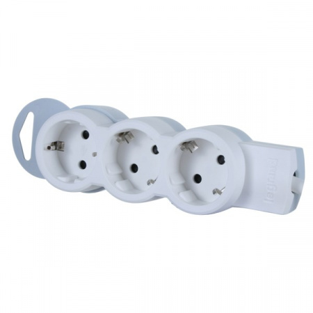 Колодка удлинителя Legrand 3х2К+З с заземлением