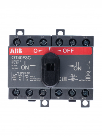 Рубильник ABB трехполюсный40 А